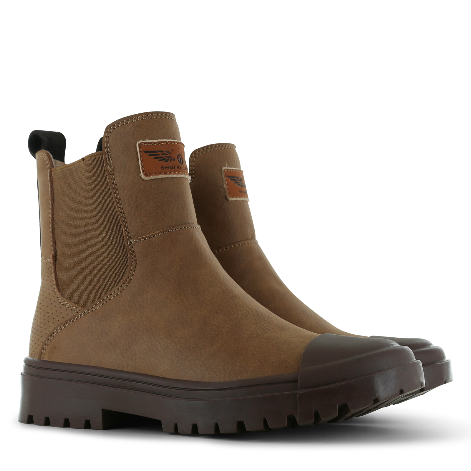 Shoesme cognac chelsea boot