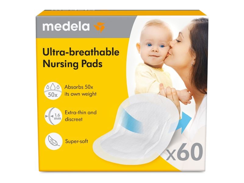 MEDELA Ultra-atmungsaktive Stilleinlagen 60 Stück Einweg-Stilleinlagen für optimale Luftzirkulation