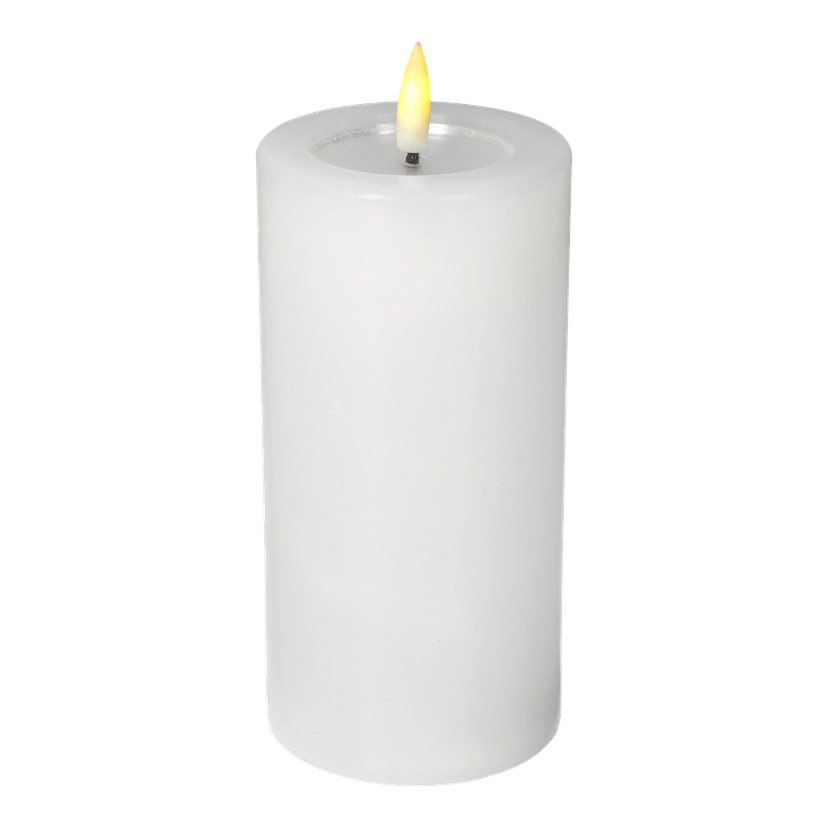 Kubbelys med flakkende flamme LED 15 cm