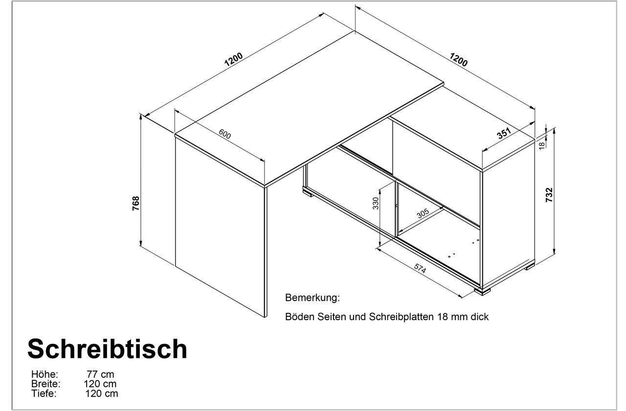 MID.YOU Schreibtisch SLIDE