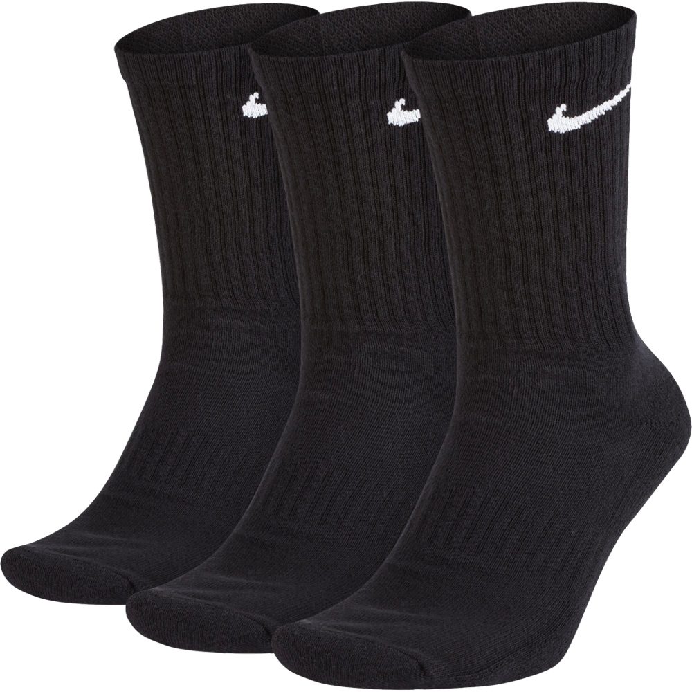 Nike Everyday Cush Crew 3 Paar Socken schwarz