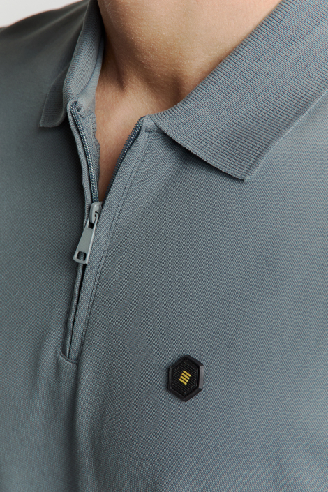 NO-EXCESS blauwe heren polo