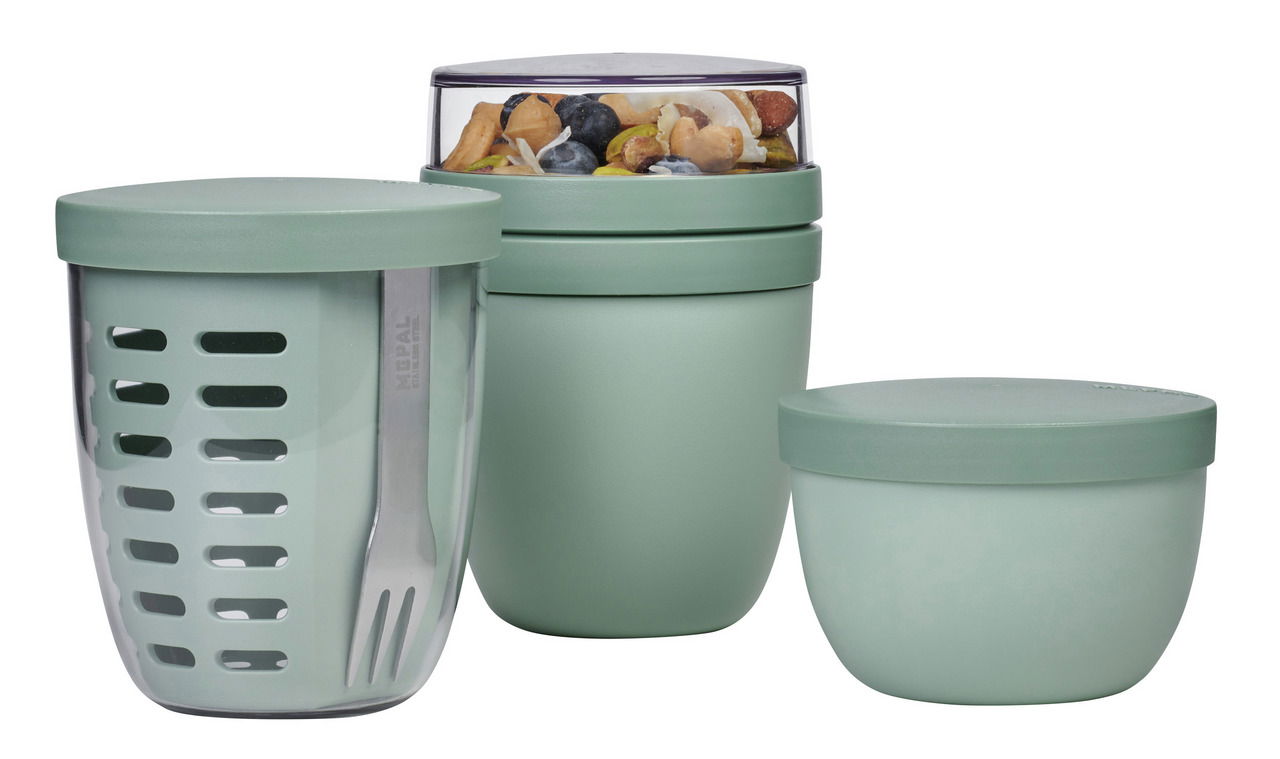 Mepal Snackpot-Set 3-tlg. sage RANGE Nordic Sage