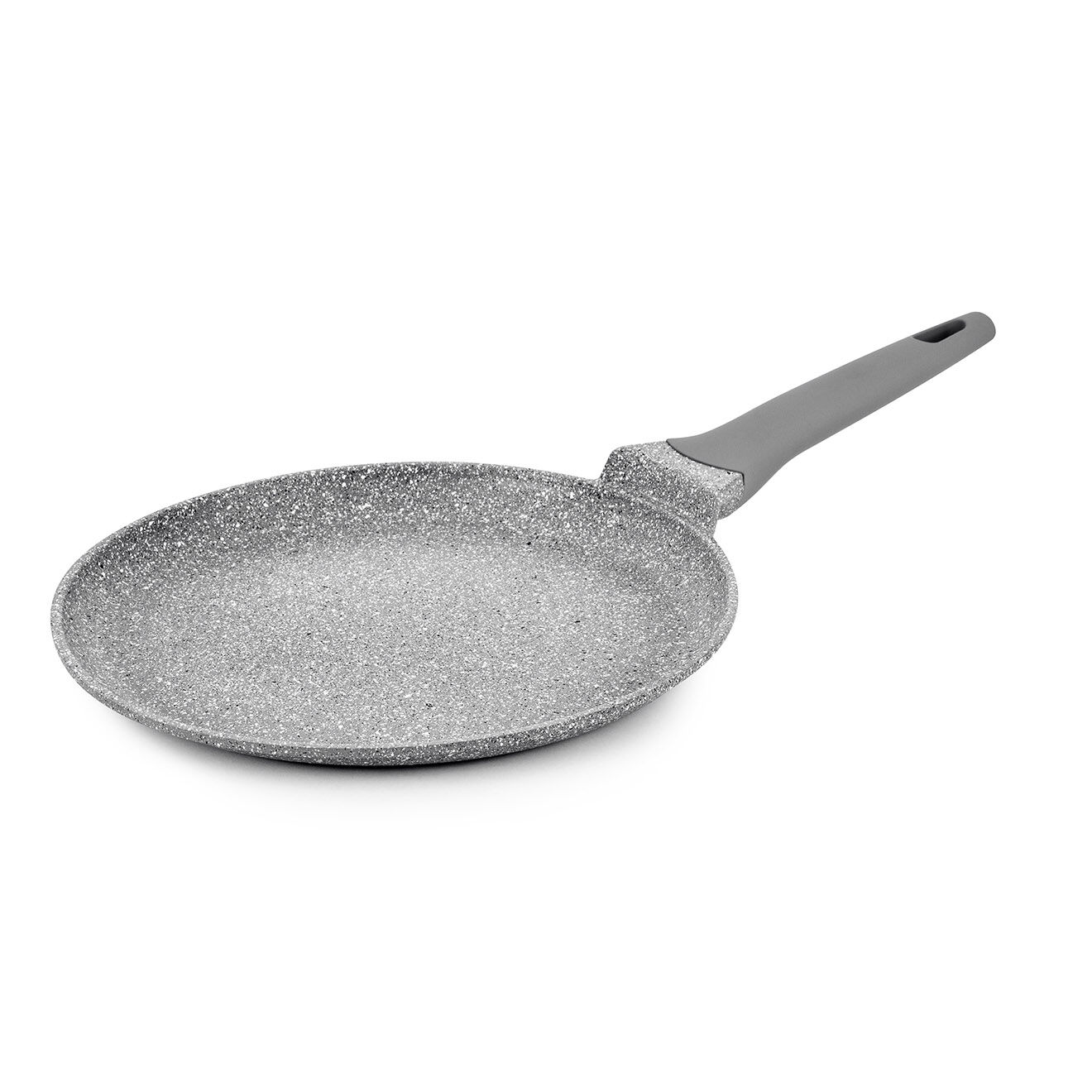 Durand Dupont Crêpière fonte d'aluminium aspect pierre zoe crp28tfi grise - D.28 cm