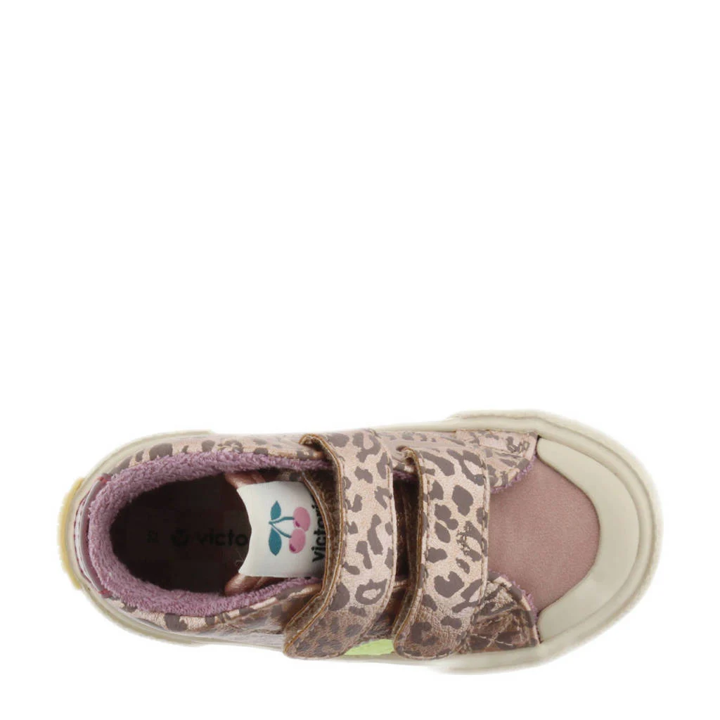 Victoria leren sneakers beige