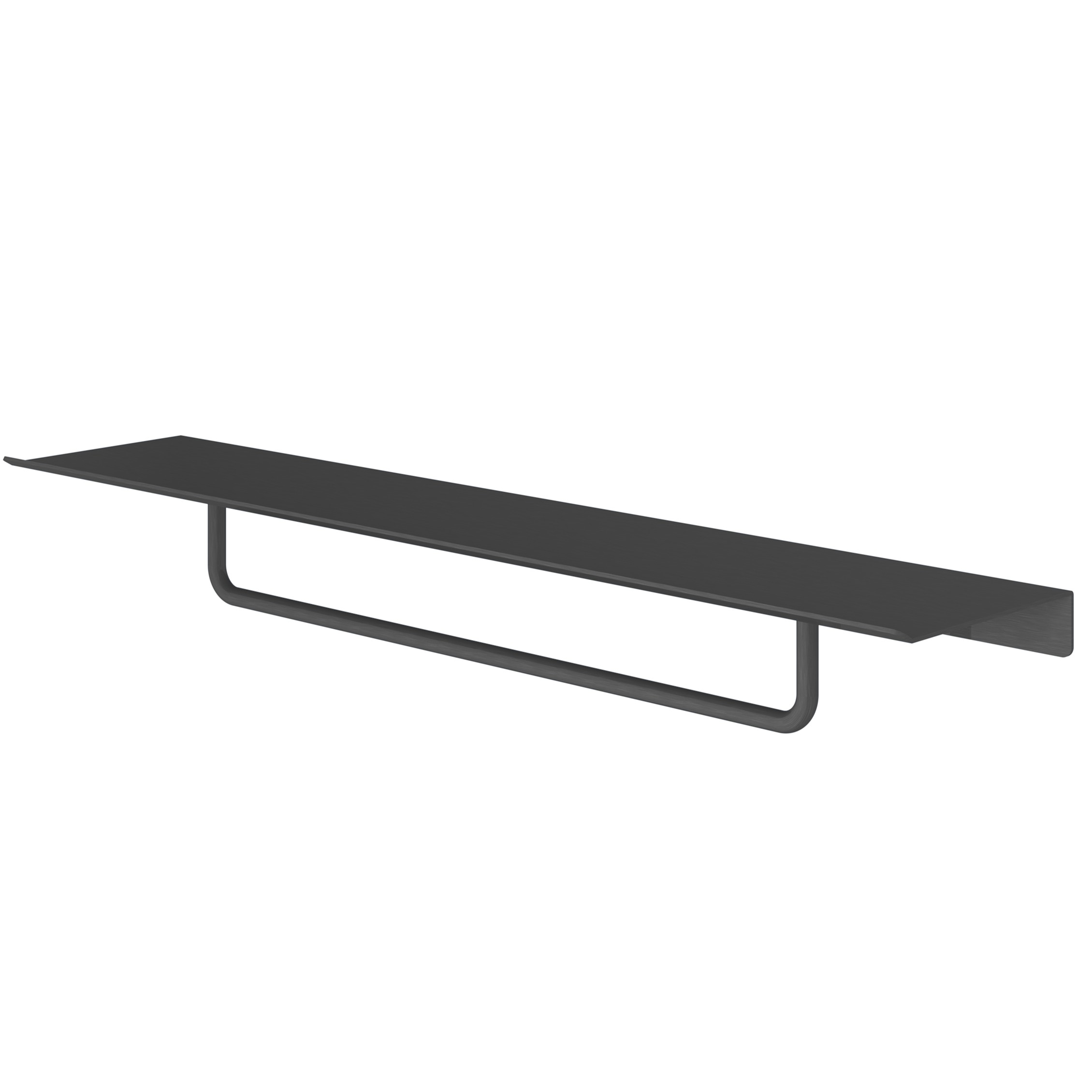 Hotbath &More handdoek rek 40cm voor planchet zwart PVD