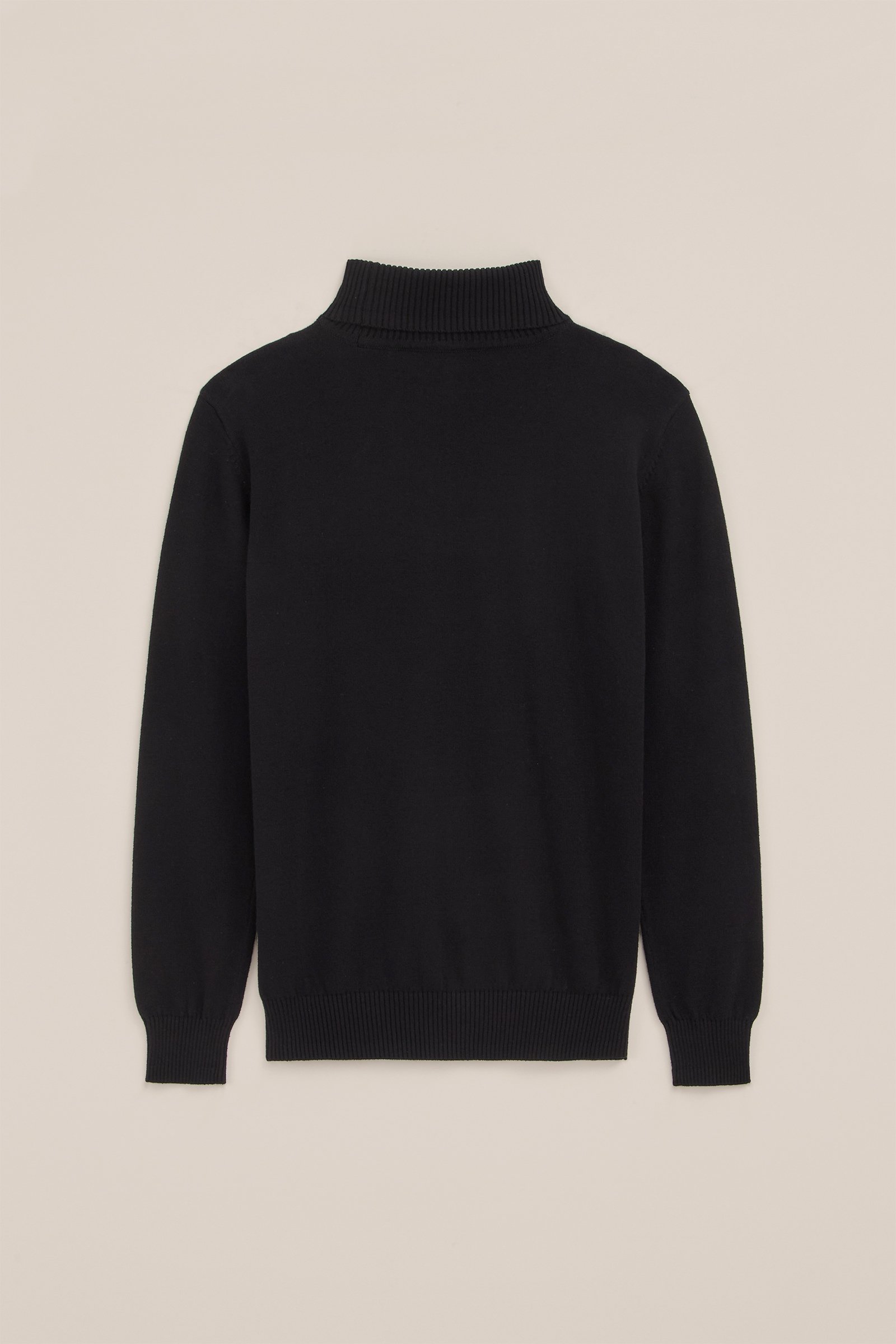 Jongens fijngebreide coltrui WE Fashion Zwart
