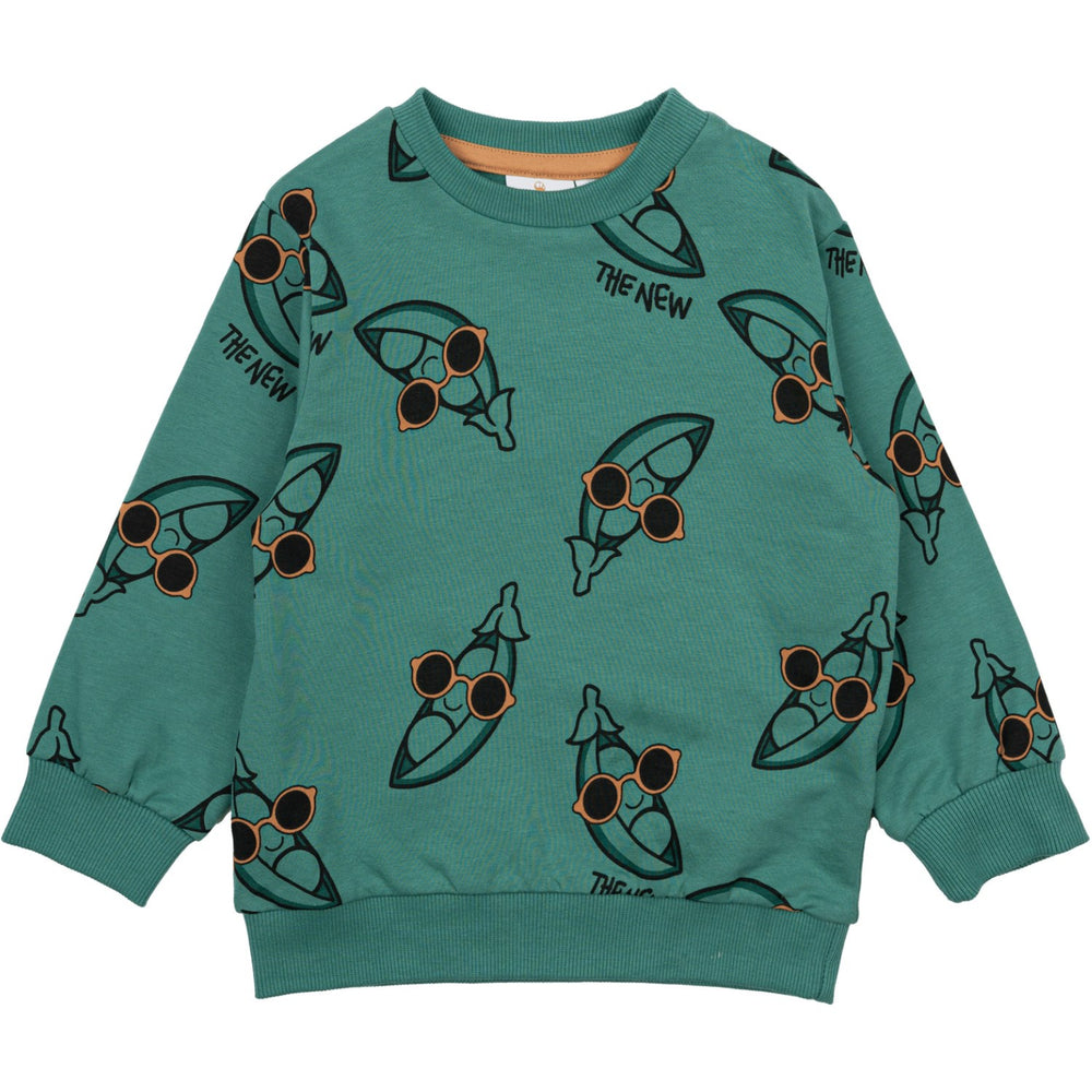 Køb THE NEW Siblings Bottle Green AOP Neo Sweatshirt