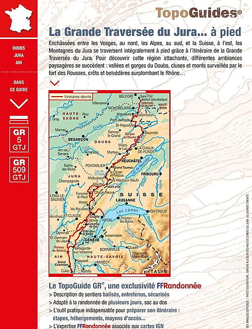 FFRP - 512 GRANDE TRAVERSEE DU JURA A PIED FFRP