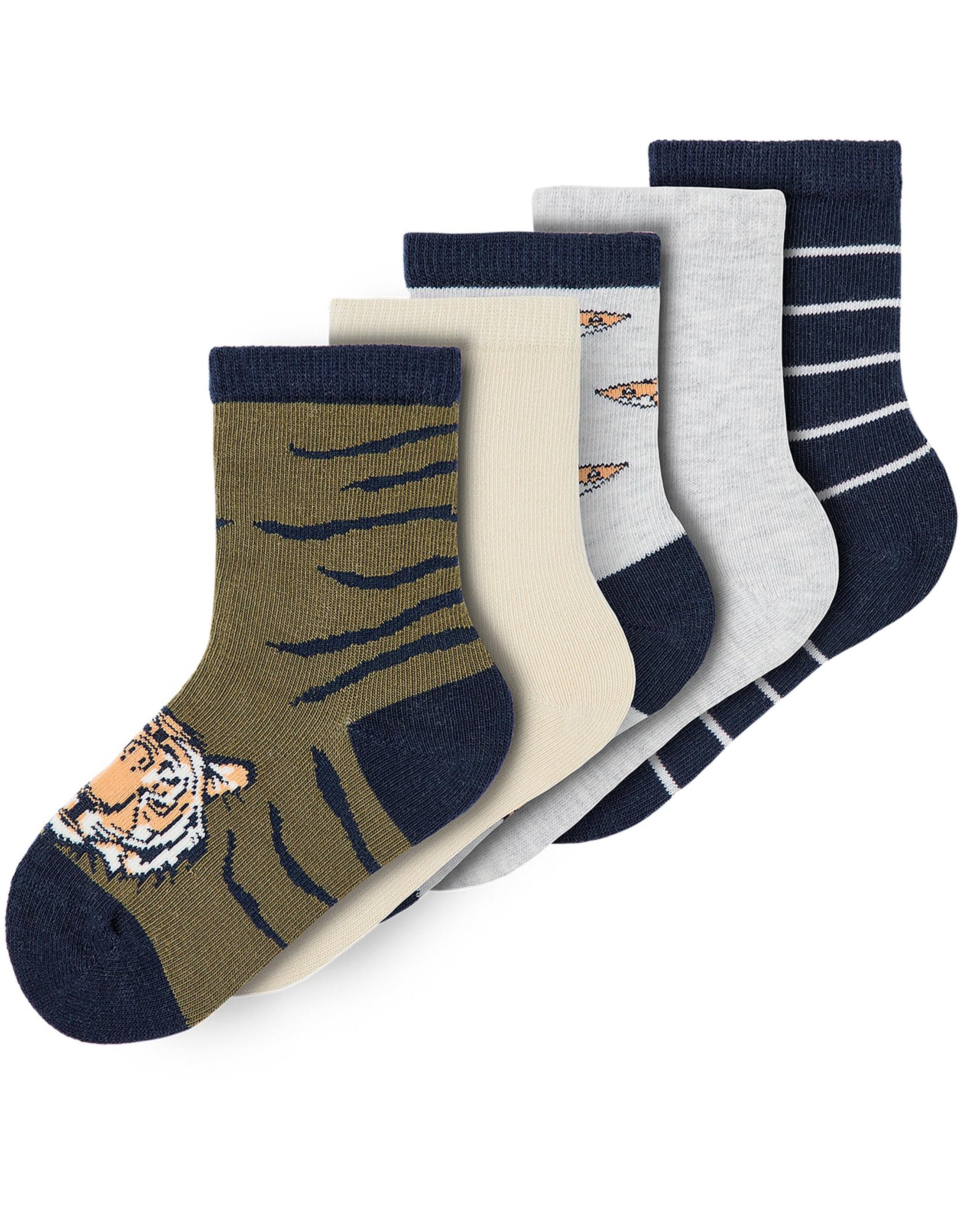 Socken NMMVAGN 5er-Pack in olive night