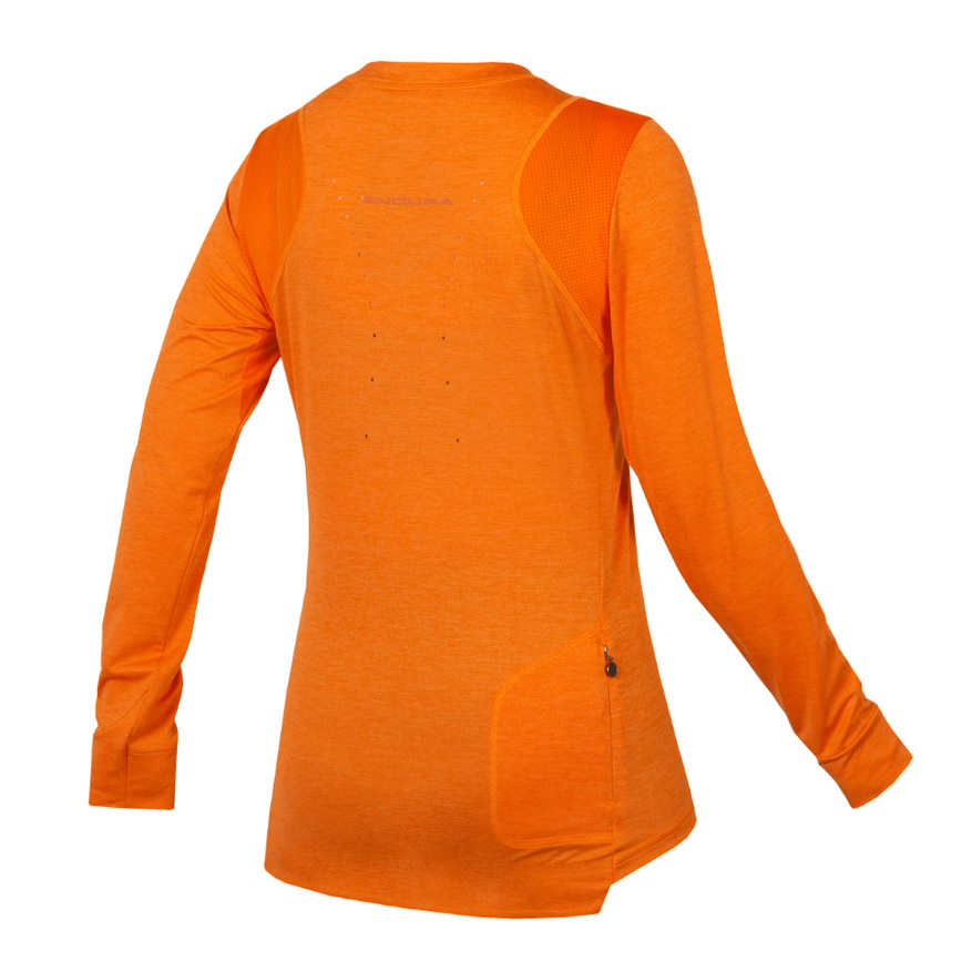 Endura SingleTrack Langærmet Cykeltrøje Tangerine