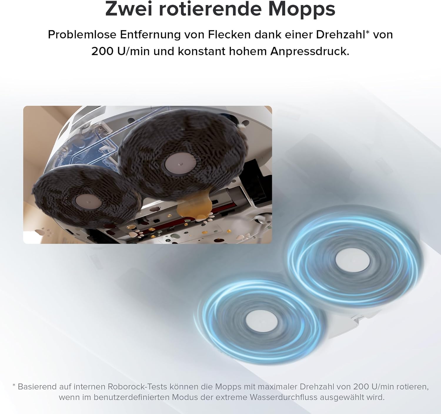 roborock Qrevo Pro Saugroboter mit Wischfunktion&Hebarem Wischmopp, FlexiArm Design Kantenreinigung, 7.000 Pa, 60 °C Heißwasser-Moppwäsche, App-Steuerung (Weiß) (Generalüberholt)