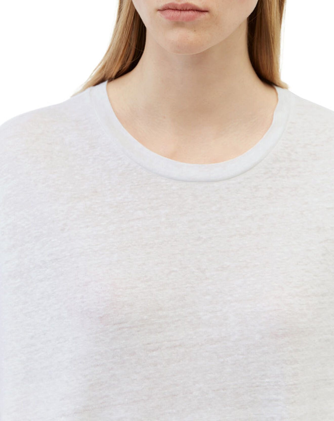 Marc O'Polo T-Shirt 100% Lin Oversized blanc