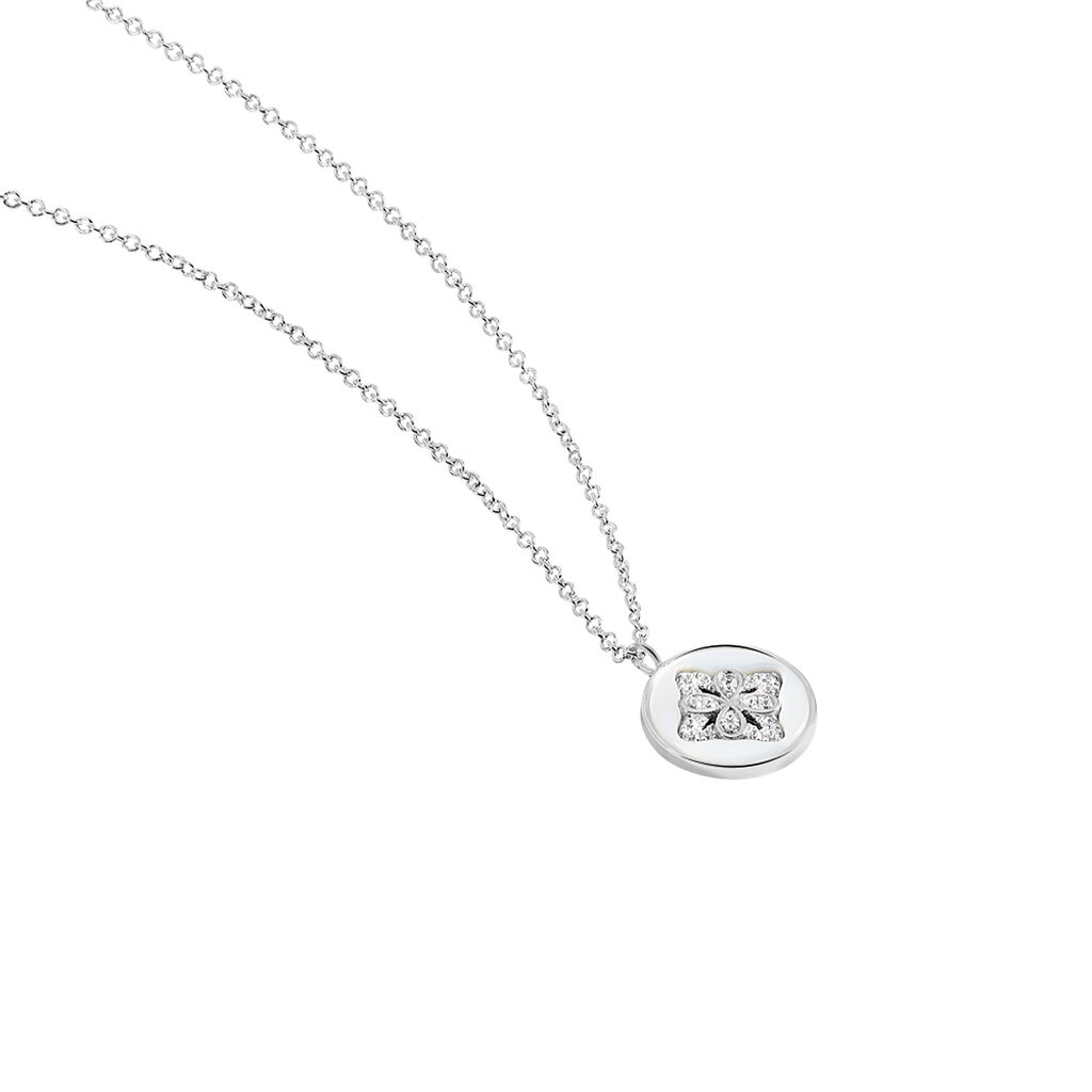 Collier Alexine Argent Blanc Oxyde De Zirconium