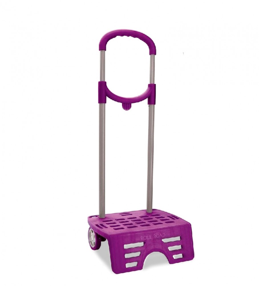 Carrinho escolar Movem Roll Road lilás - 58x27x22 cm