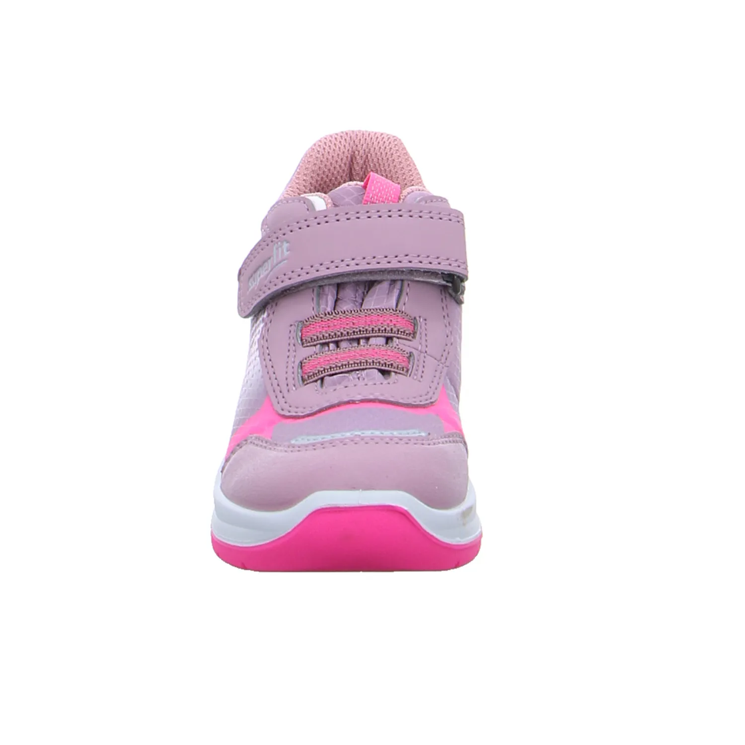 SUPERFIT Kleinkinder-Halbschuh Klett Rosa Textil  Sneaker high