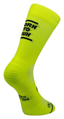 Chaussettes Sporcks Born To Run Jaune
