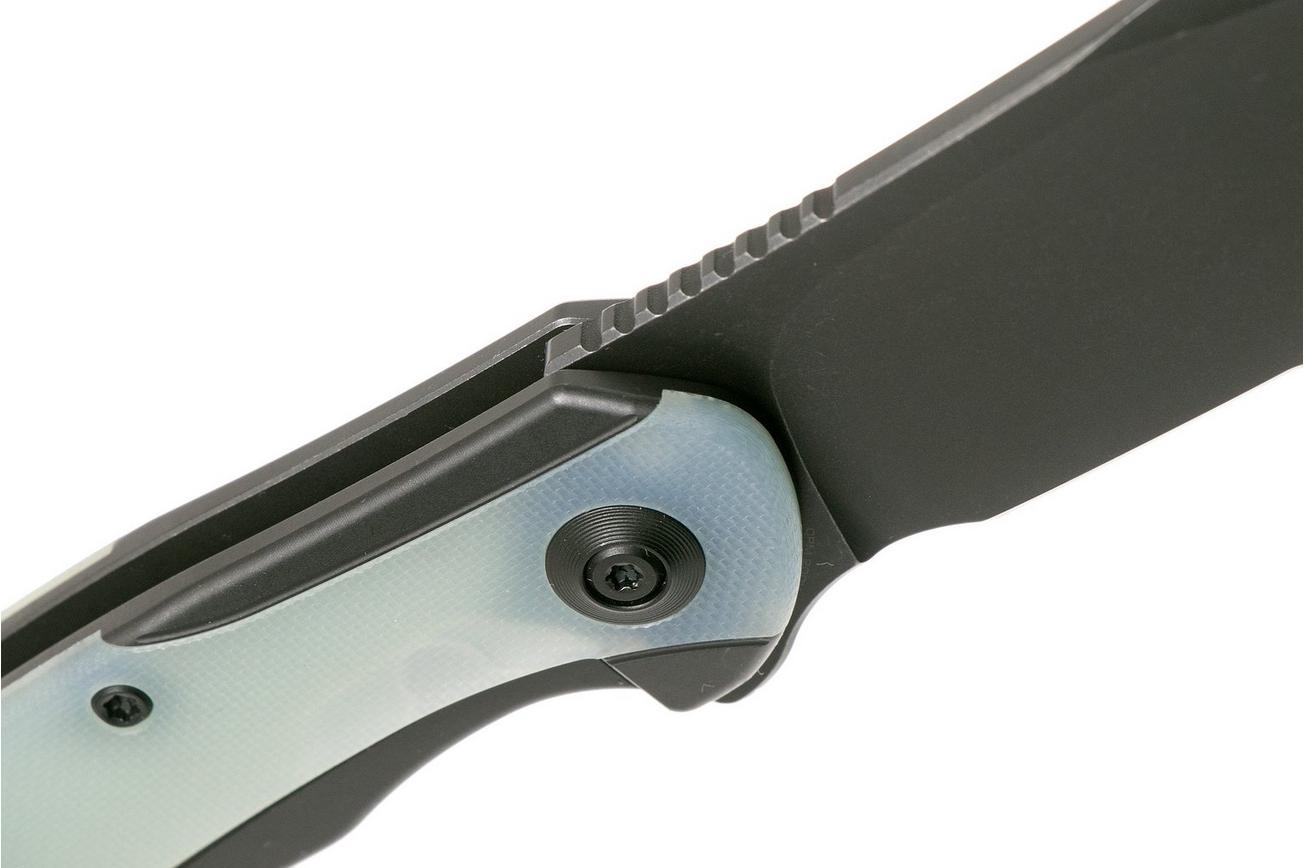 WE Knife Snick WE19022F-4 Blackwashed, Natural G10 zakmes