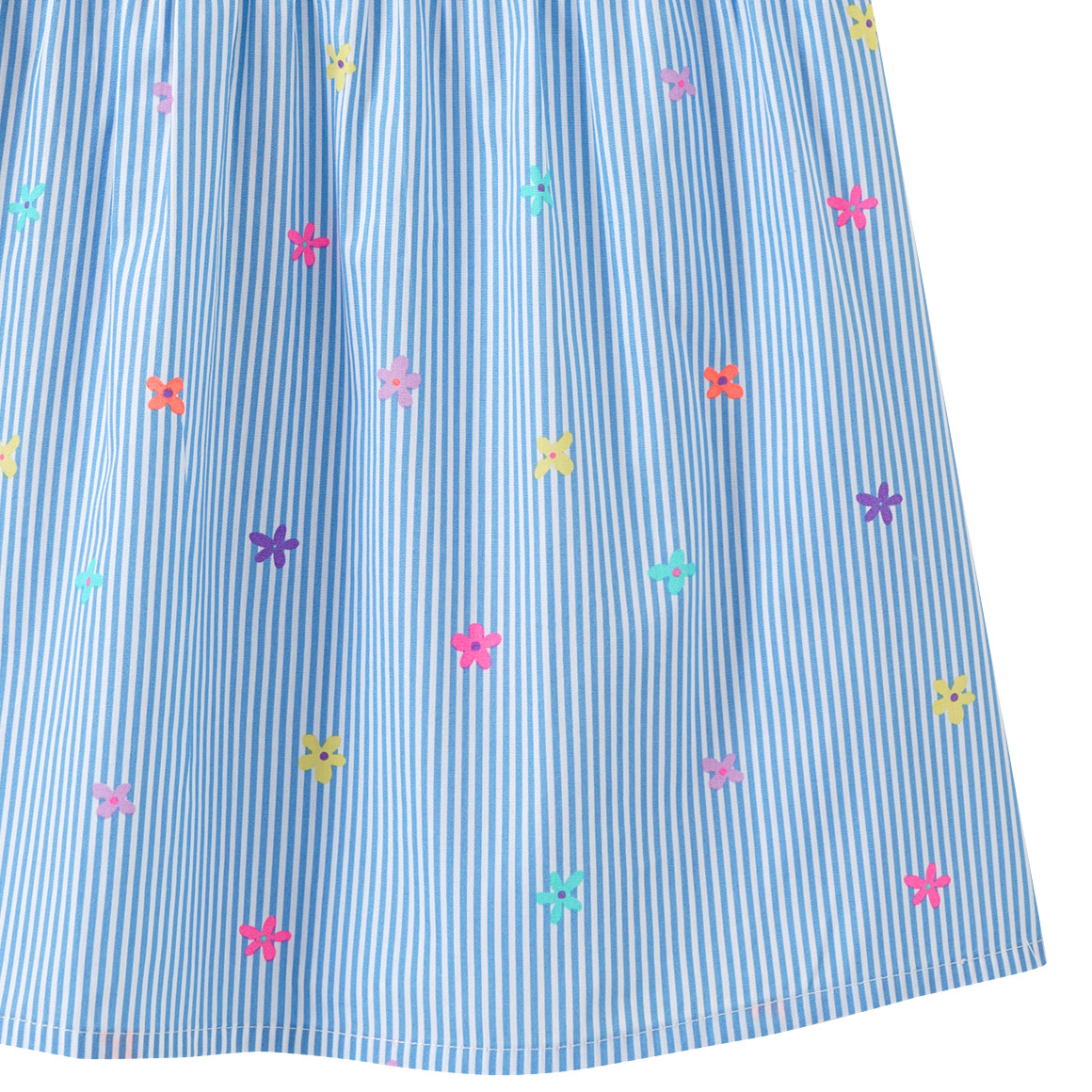 Topolino Mädchen T-Shirt mit Längsstreifen weiss / hellblau