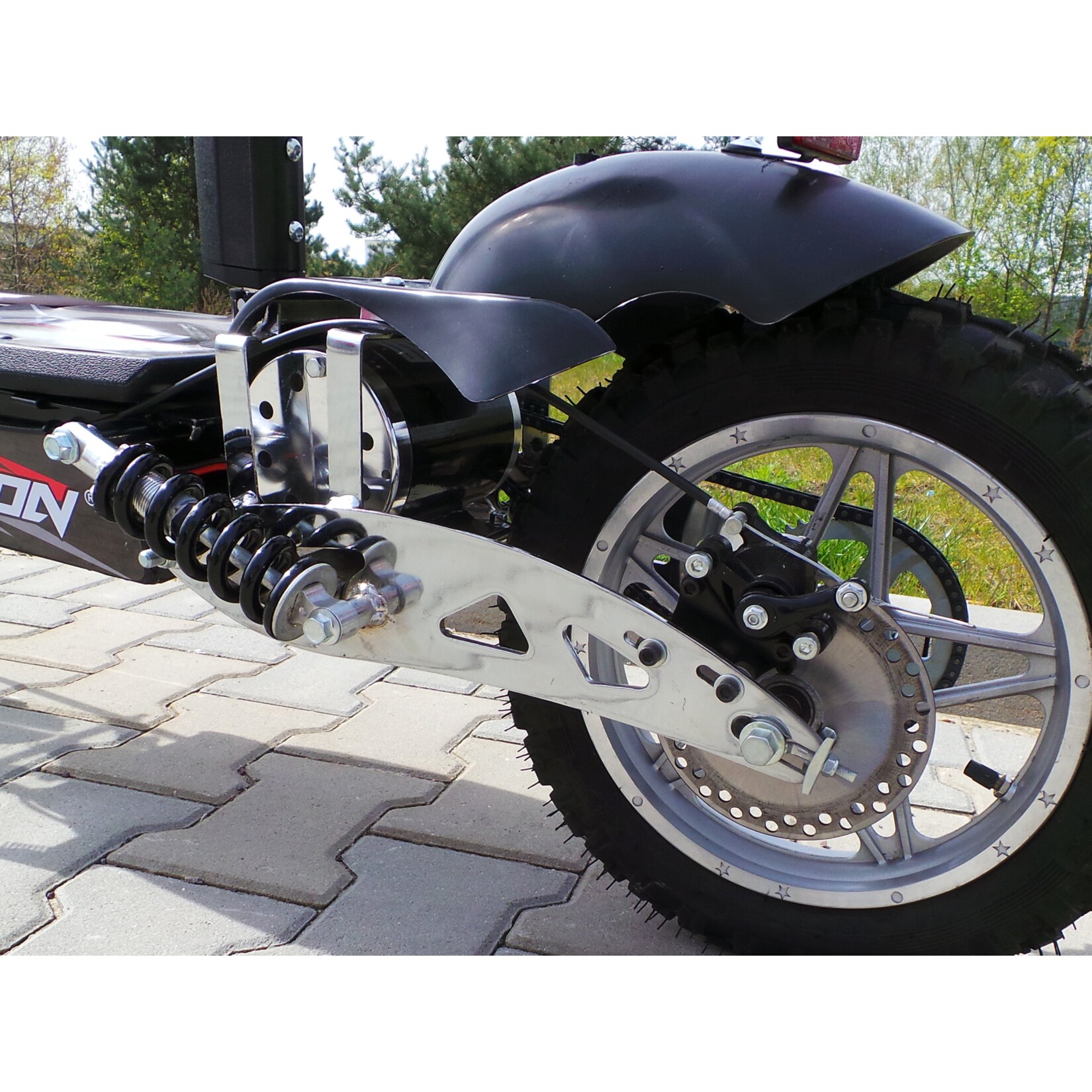 Viron E-Scooter 1000W mit Smartphone Halterung, schwarz