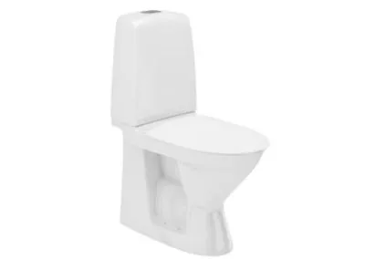 IFØ Ifö Spira gulvstående toilet med lukket S-lås - helt uden skyllekant - 4/2 liter skyllevolume