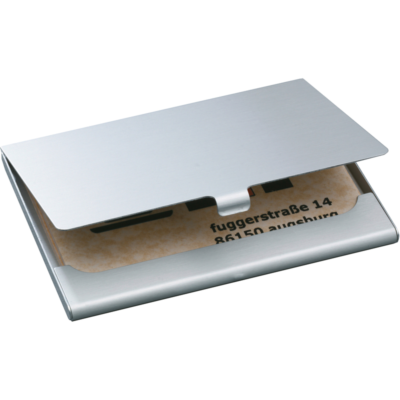 Sigel Visitenkartenetui Aluminium, silber