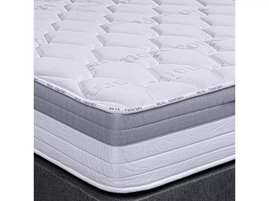 Matelas GoldVisco (26cm), mousse haute densité, indépendance du couchage, ergonomique, haute adaptabilité, face été/hiver, 180x200cm
