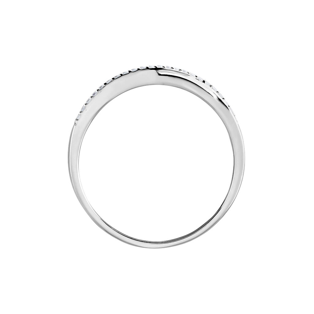 Bague Argent Blanc Agrona Oxydes De Zirconium