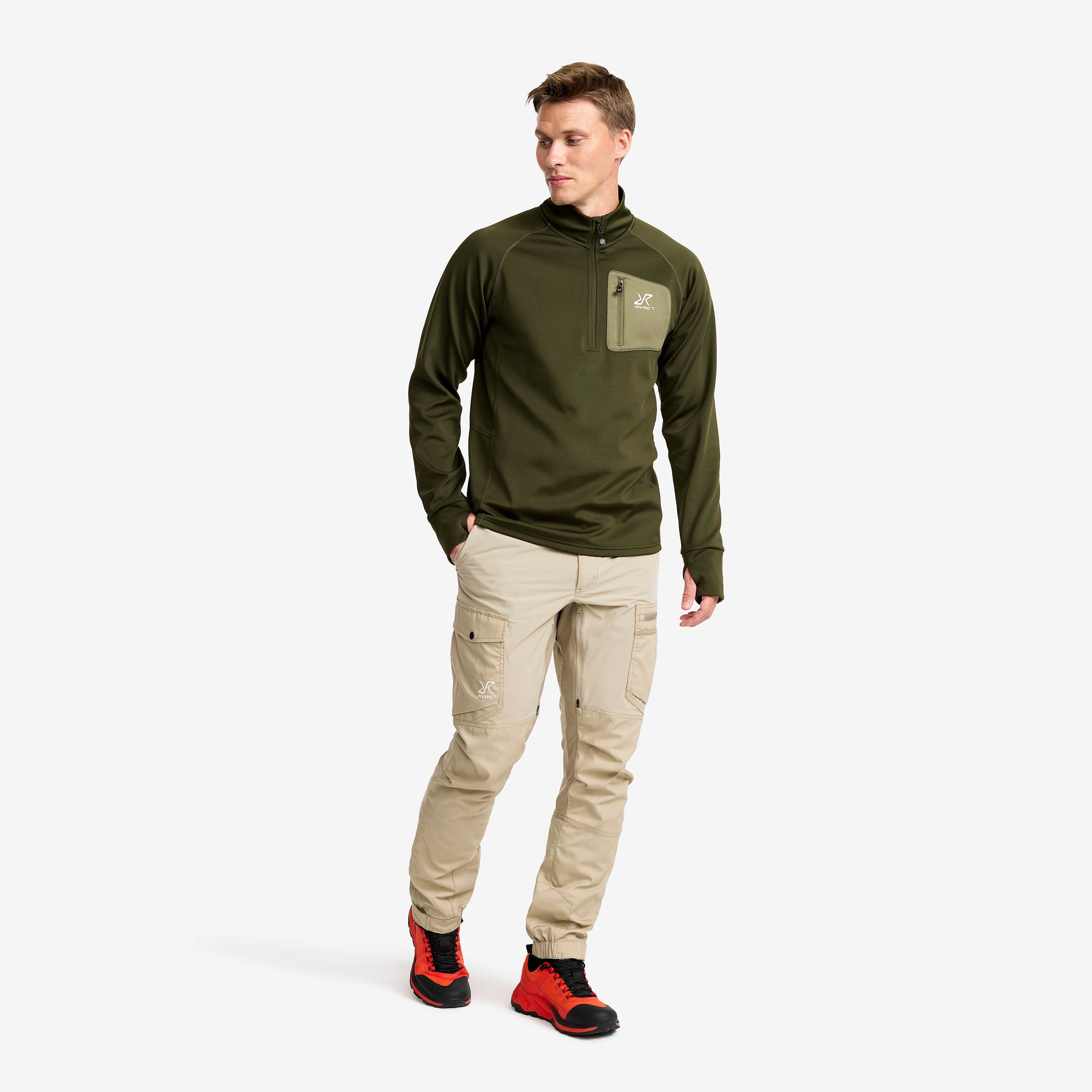 Evolution Half-zip Stretch Fleece Herre Forest Night