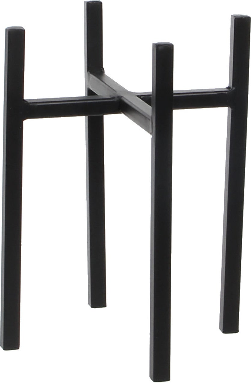 Mica Decorations plantenstandaard Ascot 16,5 x 16,5 x 25 cm zwart