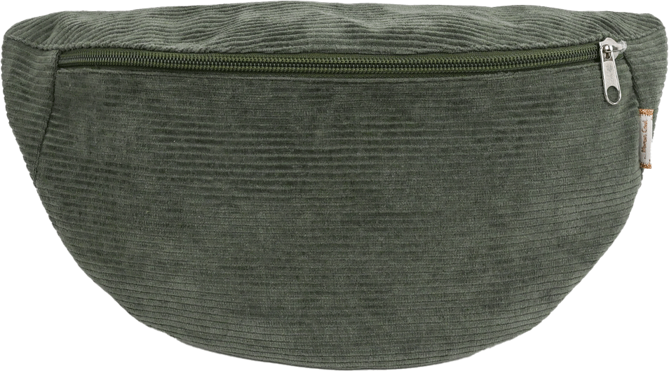 Sac Banane Velours Côtelé Kaki