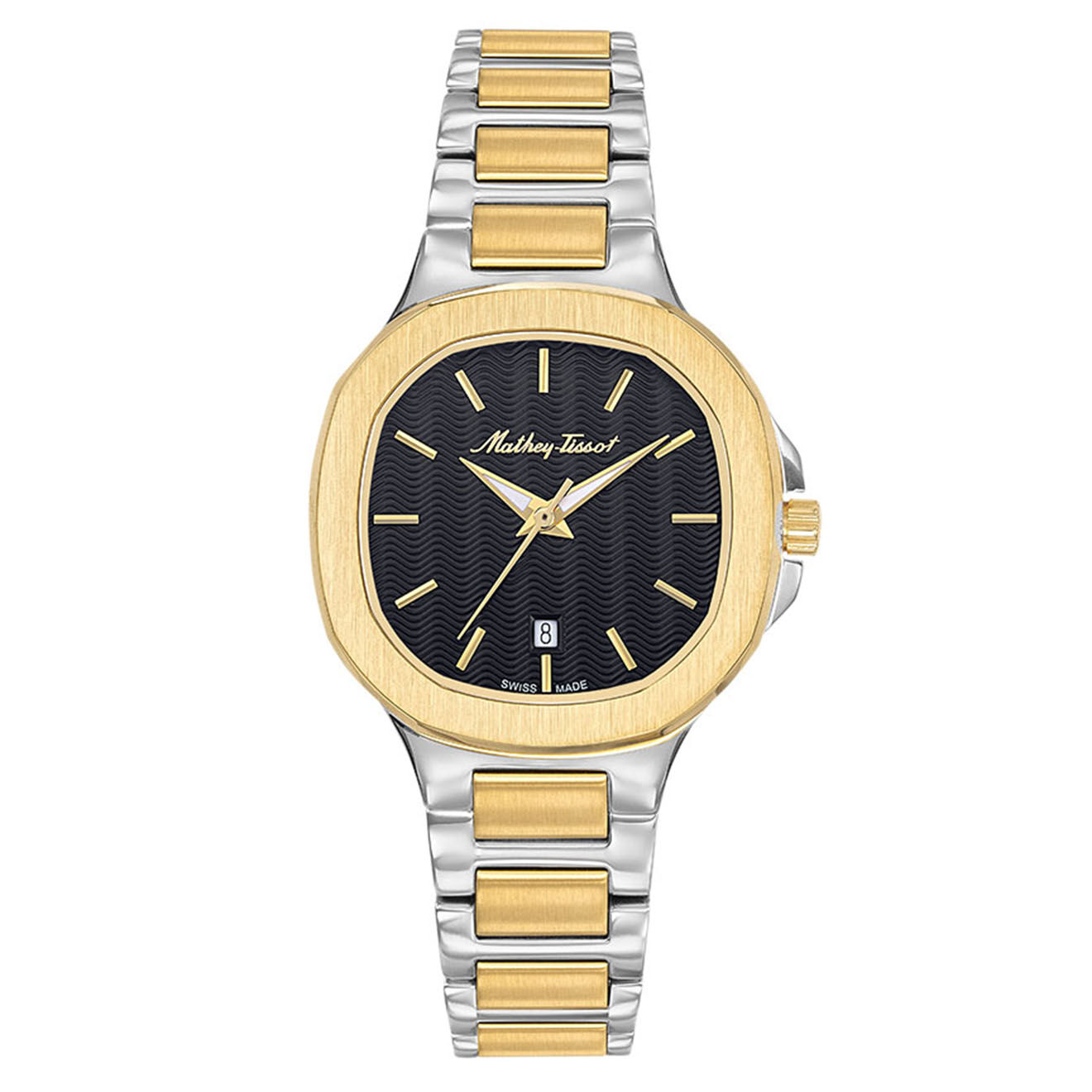 Mathey-Tissot Montre Femme Quartz en Acier Evasion argenté/doré