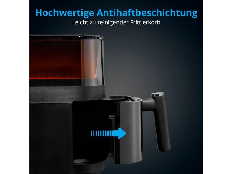 Medion Heissluft-Fritteuse MD 11780 5 l, Schwarz Fritteuse