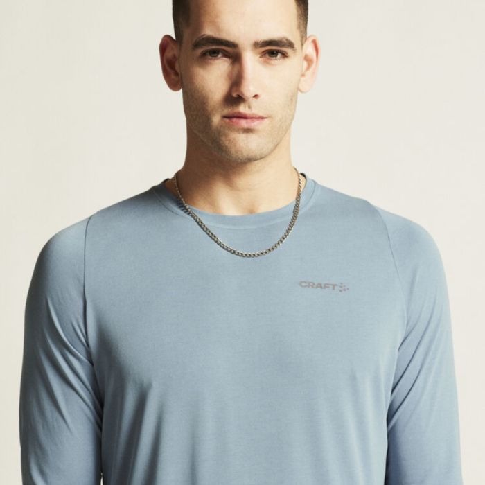 Craft Herre Trøjer Collective Bi-Blend LS Tee Blå