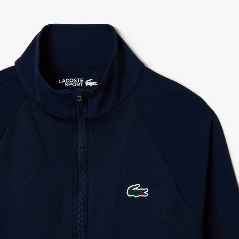 Veste mid-layer Golf slim fit en polaire Sweatshirts - Bleu - Lacoste - Femme