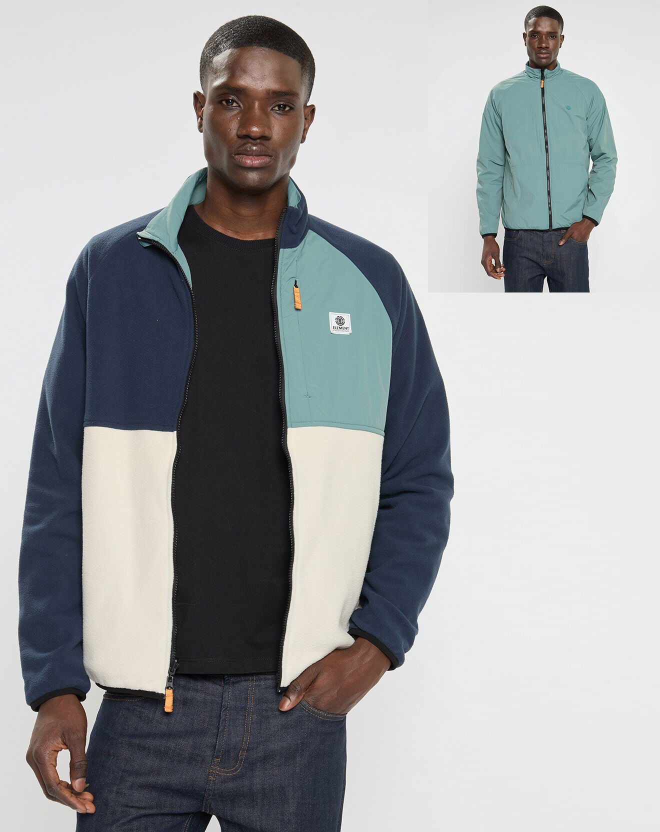 Element Veste Réversible Wolfe bleu/blanc