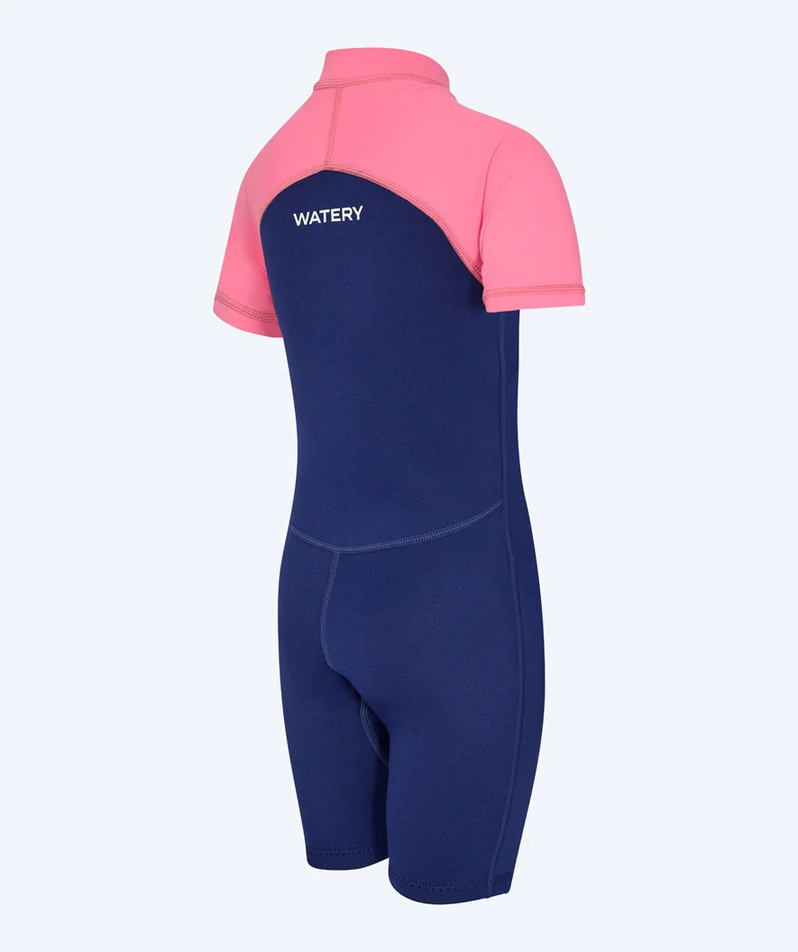 Watery UV våddragt til børn - Calypso Shorty - Pink
