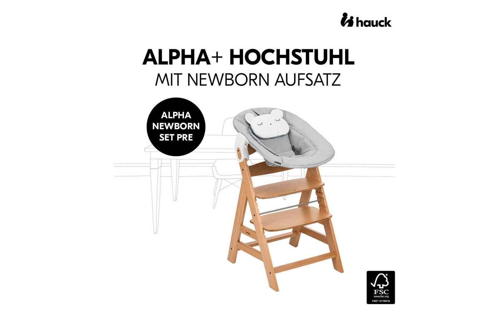 Hauck Hochstuhl »Alpha Newborn Set Pre Nature Grey« ()