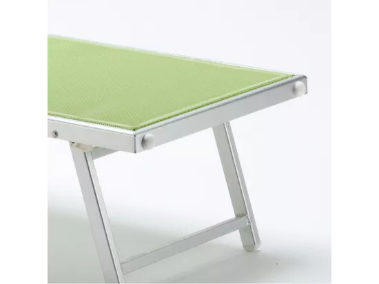 4 chaises longues pliantes en aluminium plage jardin San Vito Lo Capo