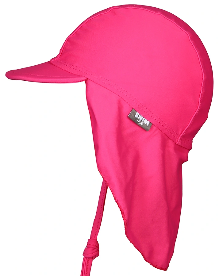 Bademütze UNI mit Nackenschutz in magenta