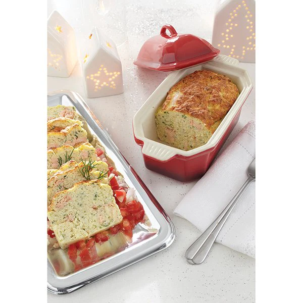 Terrine en céramique émaillée 20,5 cm rouge Mathon