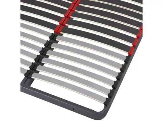 Sommier à lattes + pieds 140x190 C34 - 40 lattes bois - Fabrication française