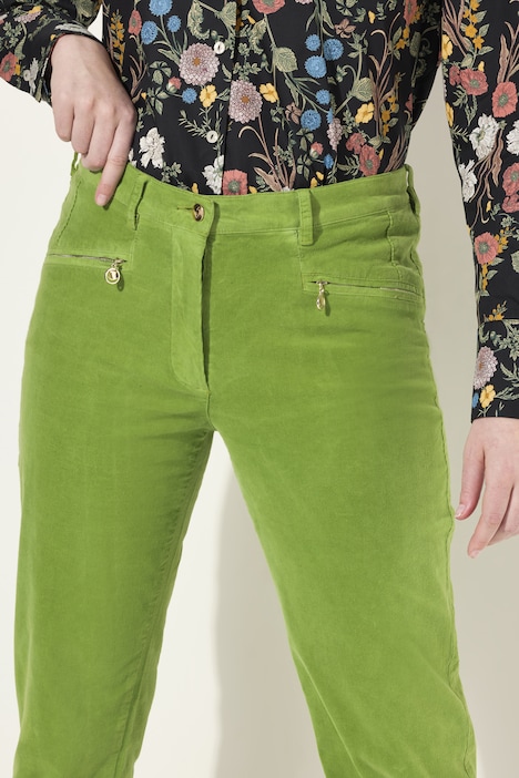 Cordhose Mony, Komfortbund, Reißverschlusstaschen