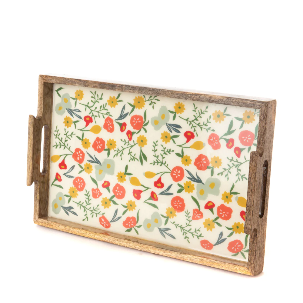 Plateau Flore rectangle 40x25 cm Amadeus