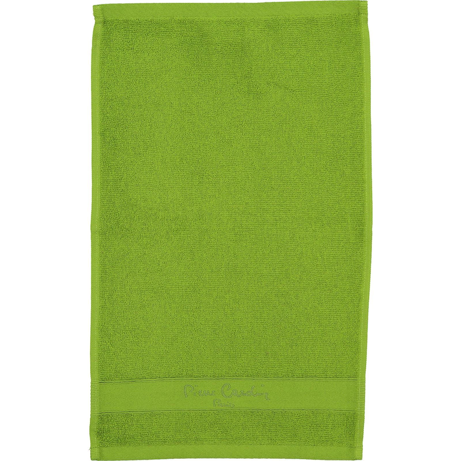 Pierre Cardin Gästetuch Frottee 30 x 50 cm mit Stickerei kiwi