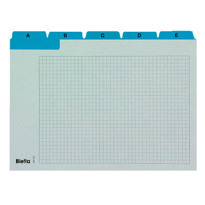 Biella Karteiregister, A5, A-Z, blau