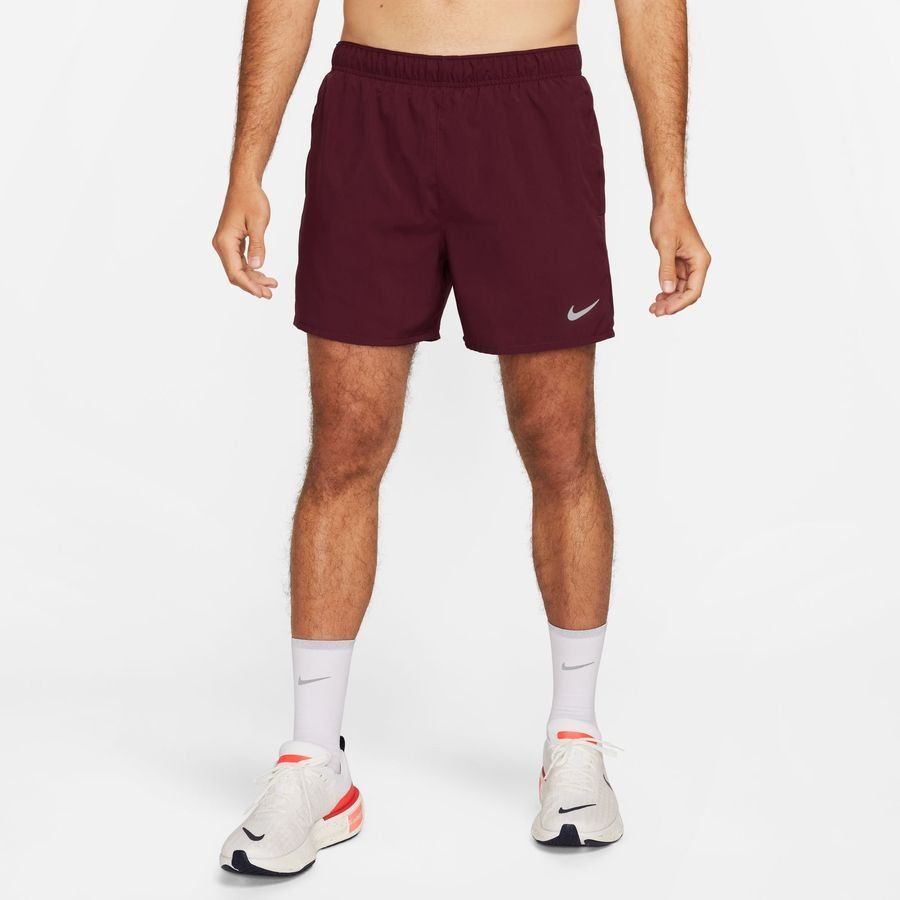 Nike Short d'Entraînement Dri-FIT Challenger 5'' Brief - Bordeaux Foncé/Argenté