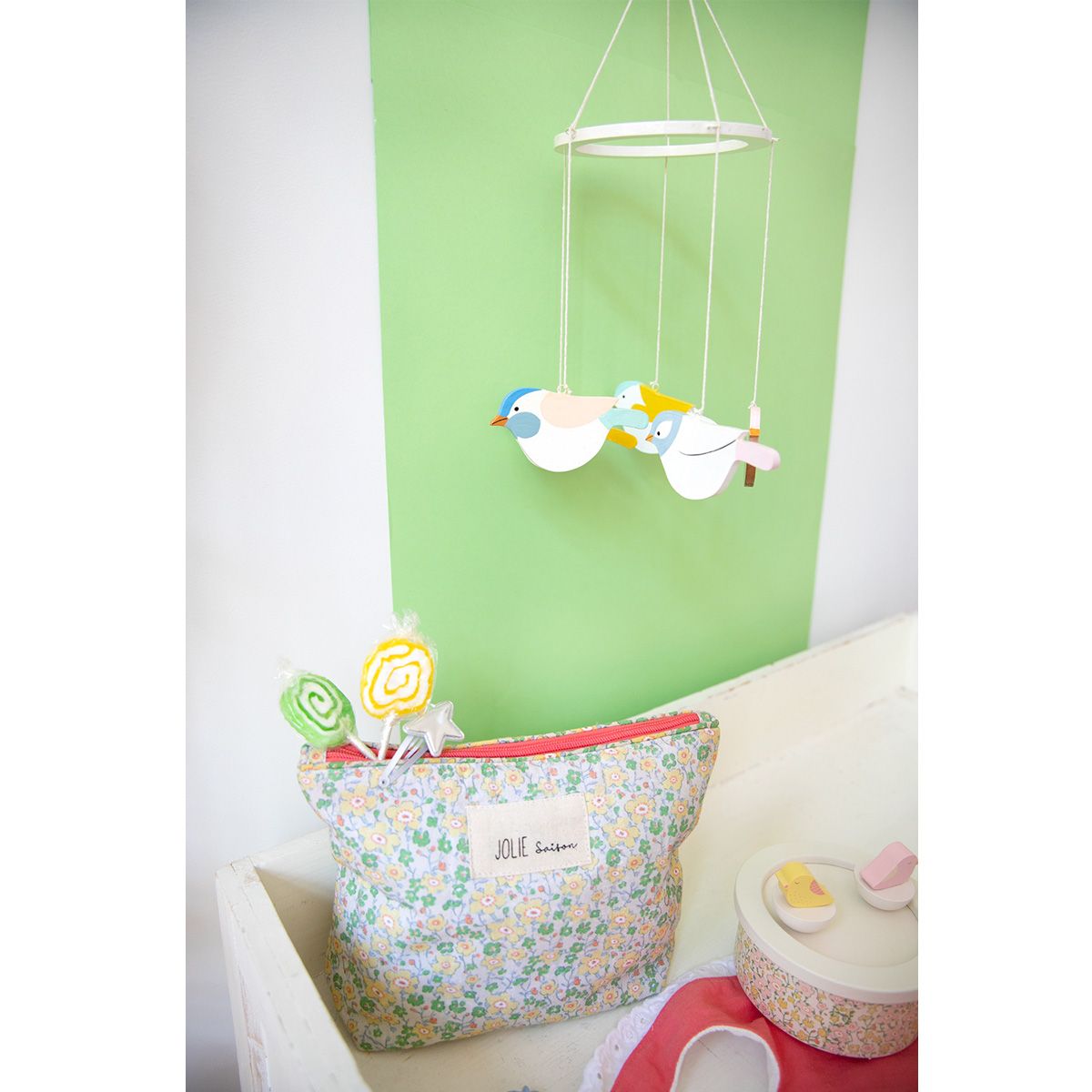 Mobile bébé suspension oiseaux Jolie saison