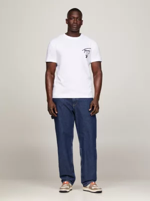 Camiseta clássica com logo nas costas