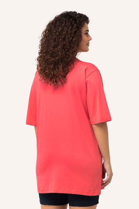 T-Shirt, V-Ausschnitt, Relaxed, Halbarm